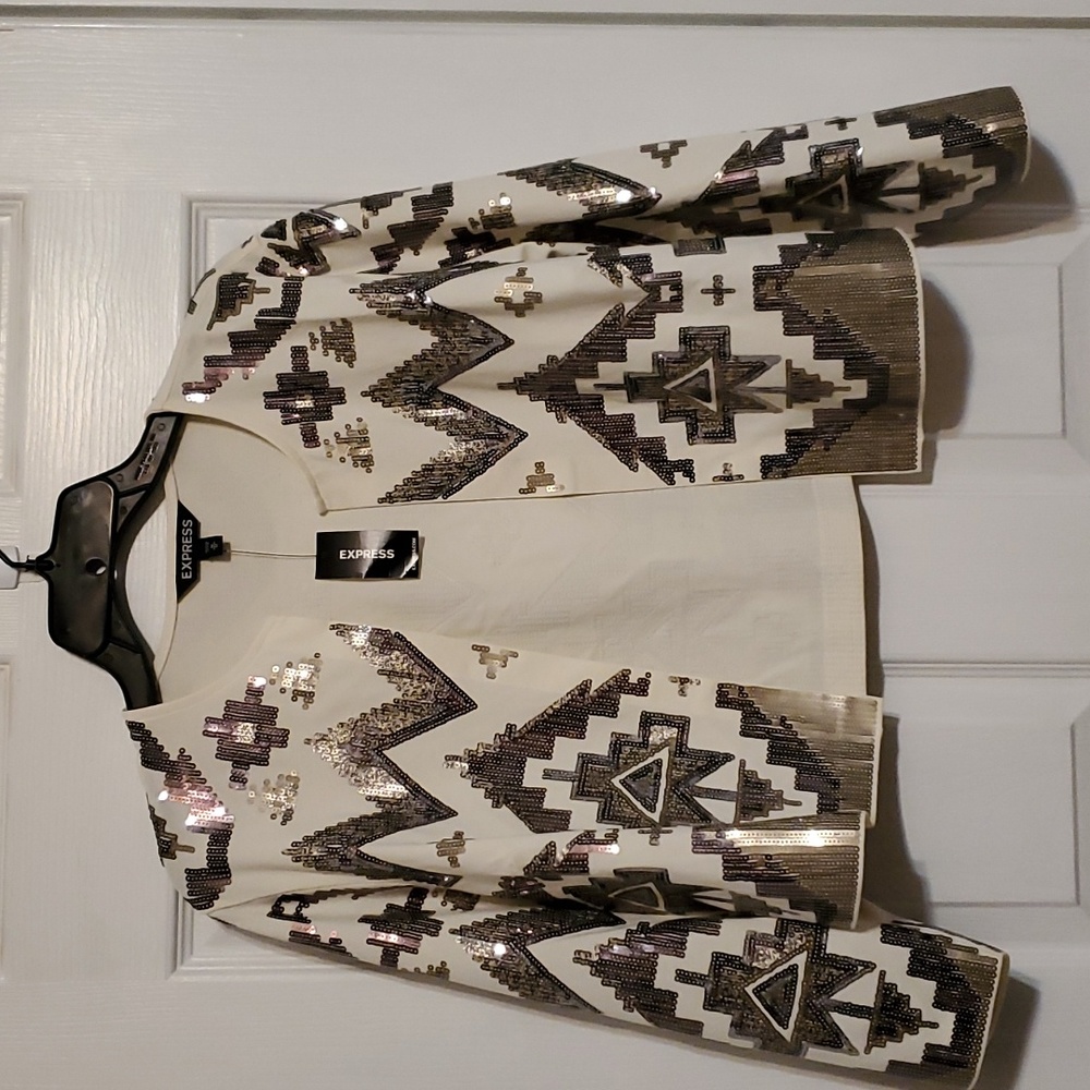 Short sequin jacket